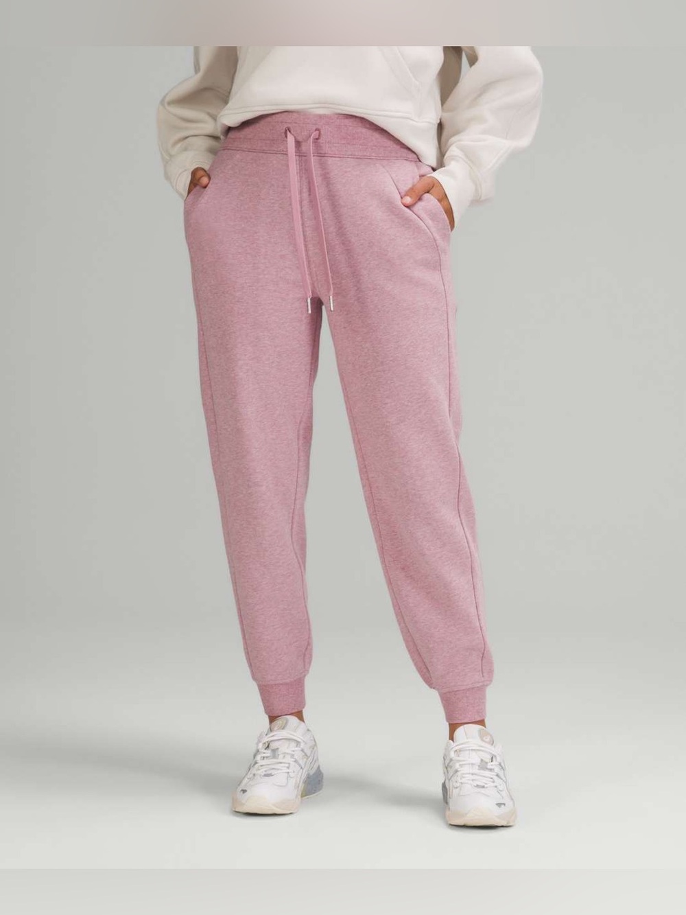 Lululemon Scuba High-Rise athletic Jogger 6 Pink Taupe Heathered Sweatpants 25"